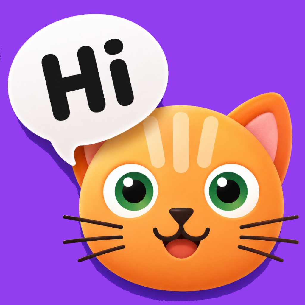 Cat Sounds and Meow Talk app icon